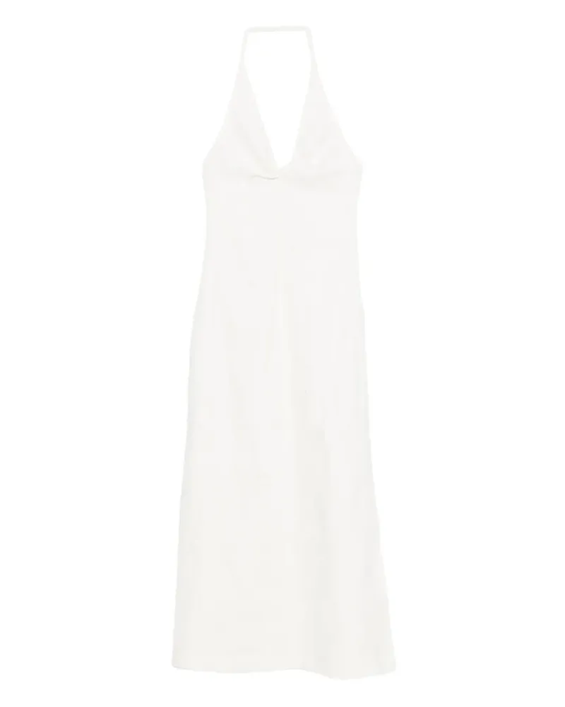 SIR Besticktes Neckholder-Kleid - Weiß Weiß