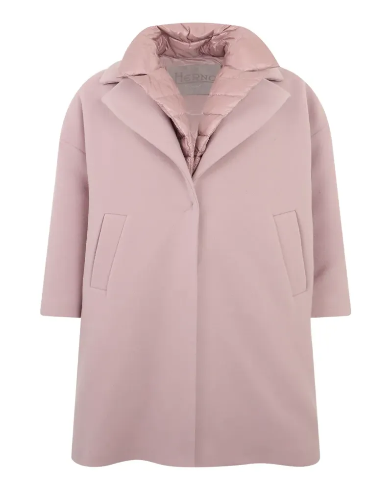 Herno Wattierte Jacke mit fallendem Revers - Rosa Rosa
