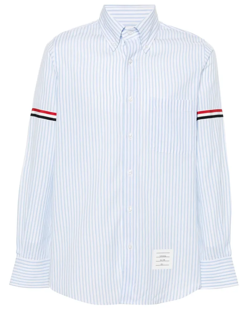 Thom Browne Gestreiftes Hemd - Blau Blau