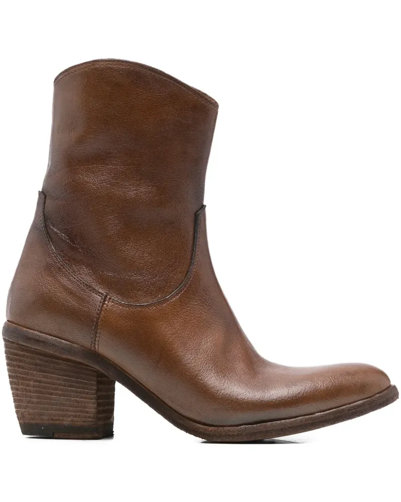Fauzian Jeunesse 75mm zipped cowboy boots - Braun Braun