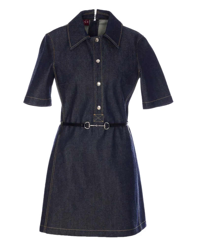 Gucci Jeans-Hemdkleid - Blau Blau