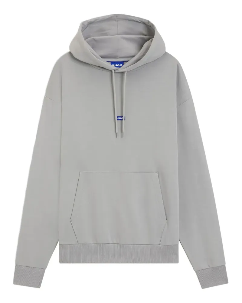 HUGO BOSS Hoodie mit Logo-Patch - Grau Grau