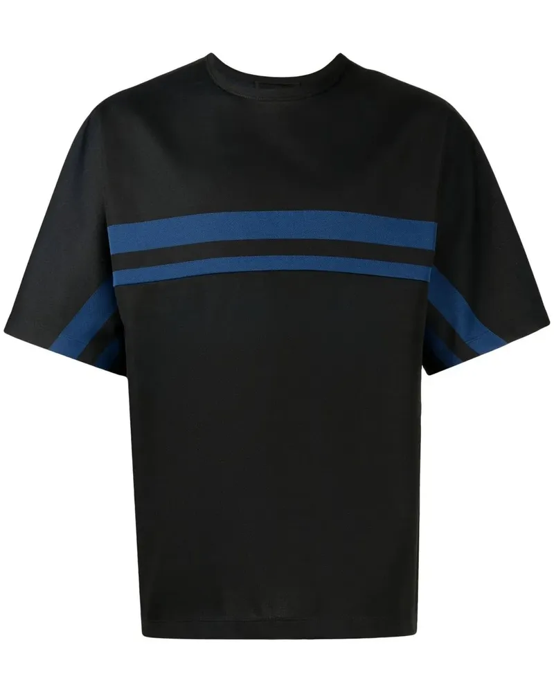 3.1 phillip lim Gestreiftes T-Shirt - Schwarz Schwarz