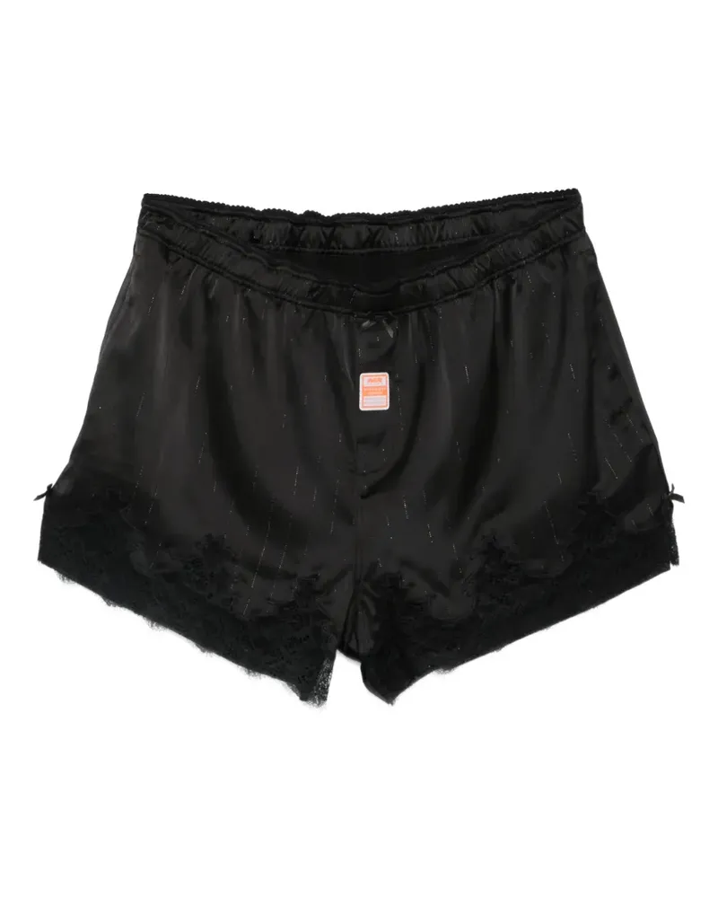 Martine Rose lace-trim shorts - Schwarz Schwarz