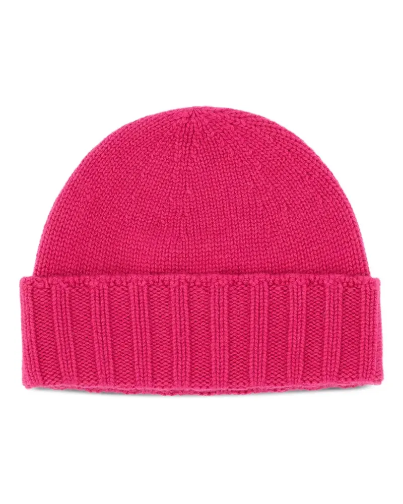 Drumohr  Gerippte Kaschmirbeanie - Rosa Rosa