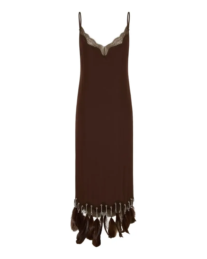 16ARLINGTON Kena midi dress - Braun Braun