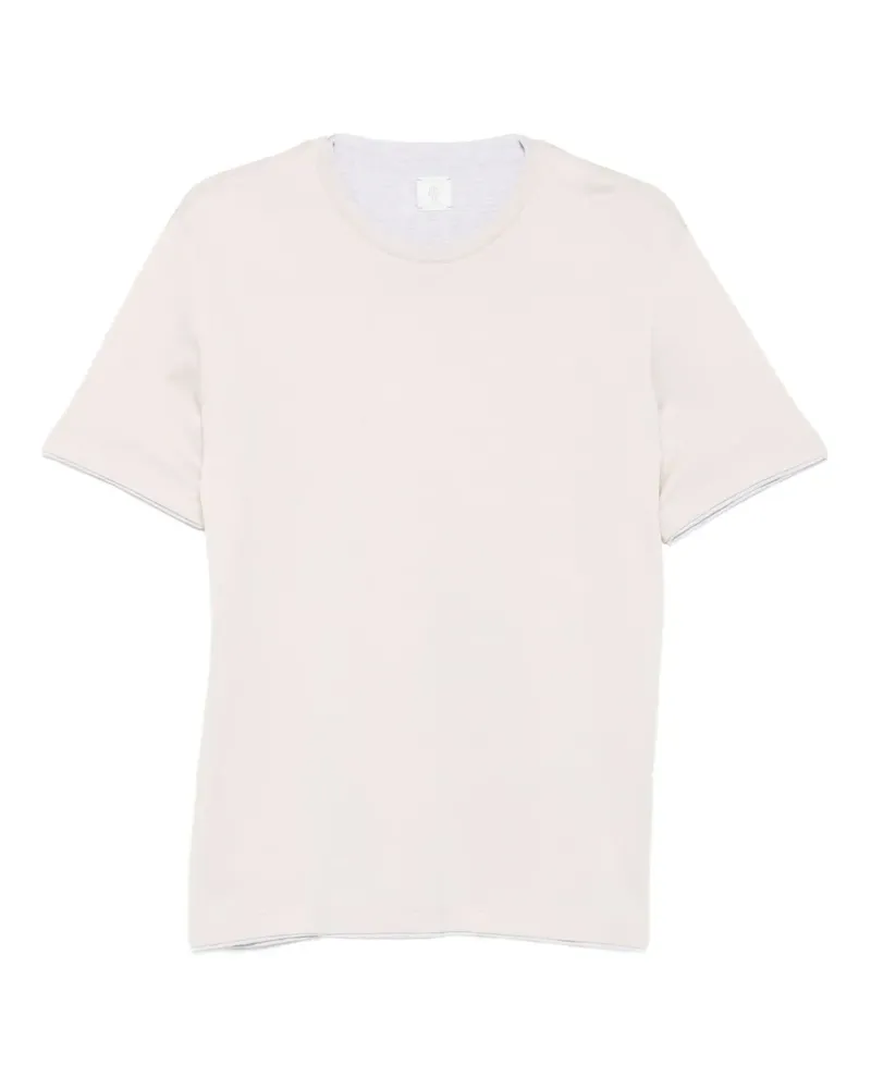 Eleventy T-Shirt mit Rundhalsausschnitt - Nude Nude
