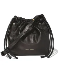 Proenza Schouler Schultertasche mit Kordelzug Schwarz