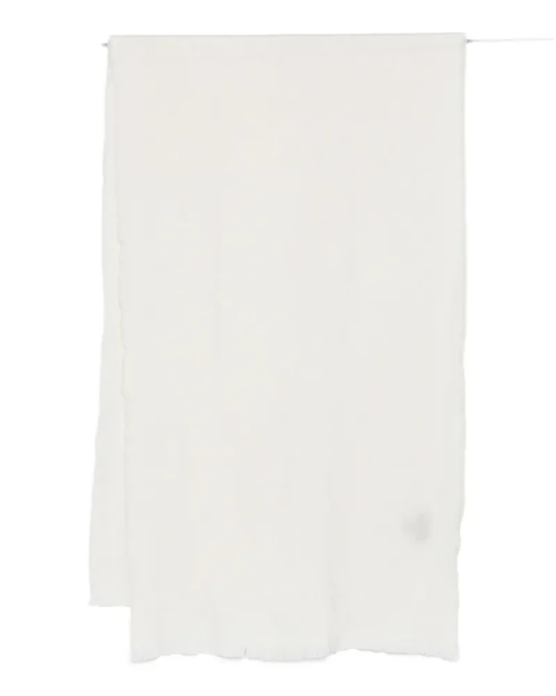 Tagliatore frayed scarf - Weiß Weiß
