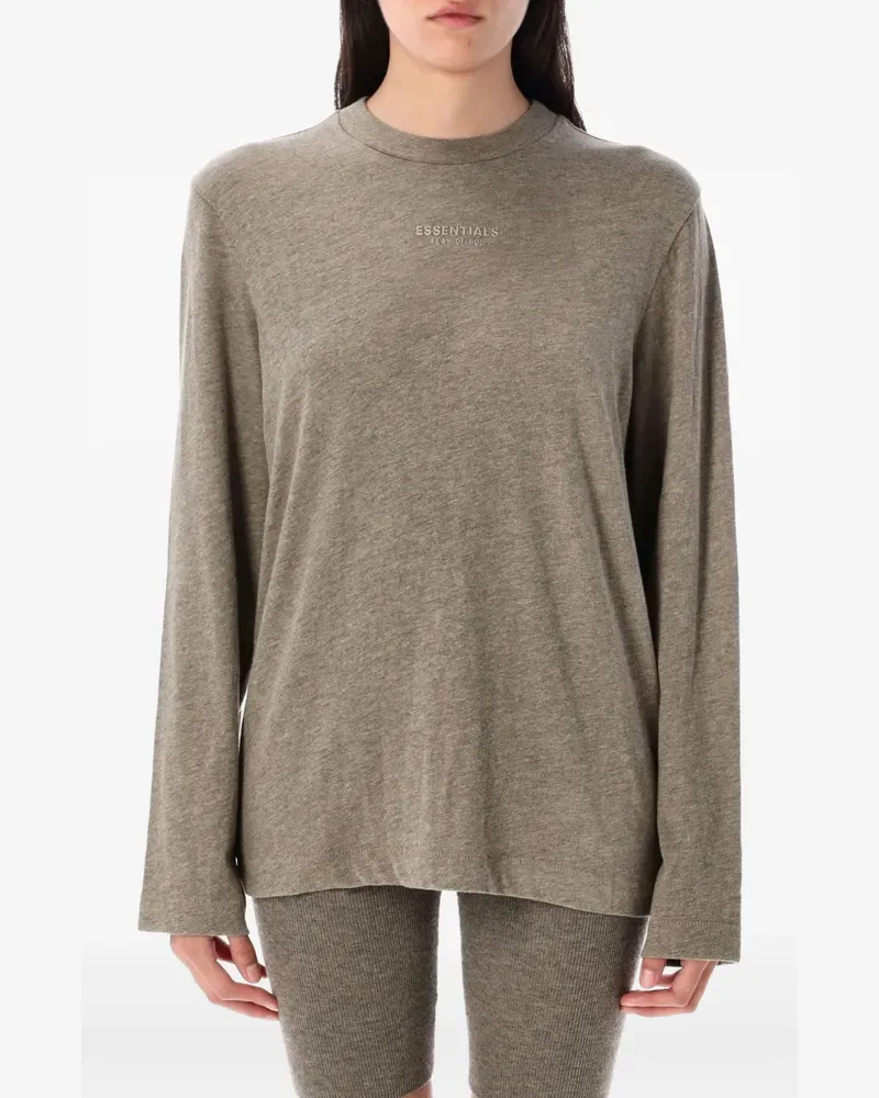Fear of God Langarmshirt mit rundem Ausschnitt - Braun Braun
