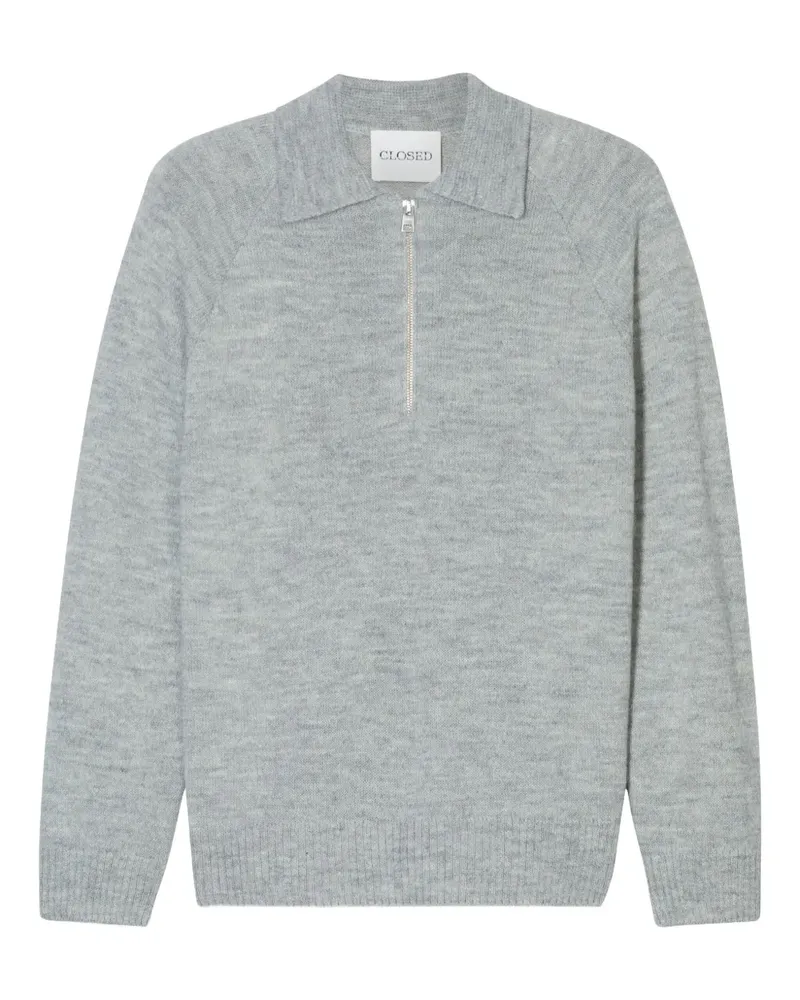 Closed Pullover mit Reißverschluss vorne - Grau Grau