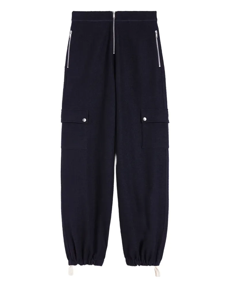 Jil Sander Hose aus Filz - Blau Blau