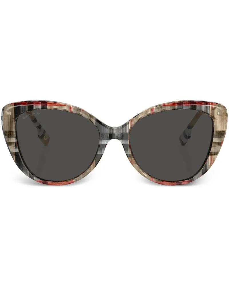Burberry Cat-Eye-Sonnenbrille mit Vintage-Check - Braun Braun