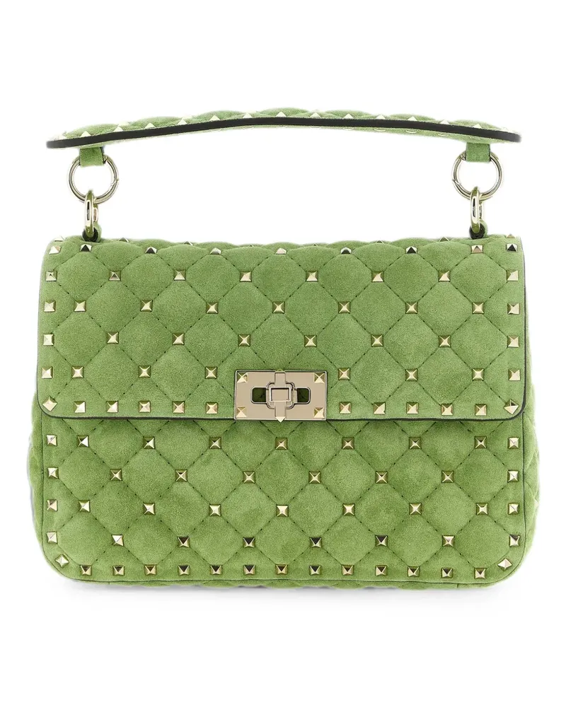 Valentino Garavani medium Rockstud Spike quilted tote bag - Grün Grün