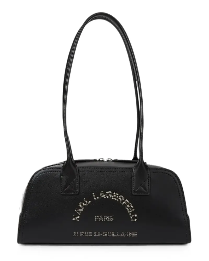 Karl Lagerfeld Kleine K/Daily Schultertasche mit Reißverschluss - Schwarz Schwarz