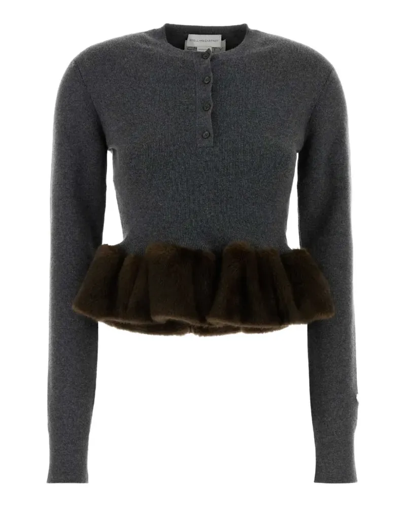 Stella McCartney Pullover mit Schößchen - Grau Grau