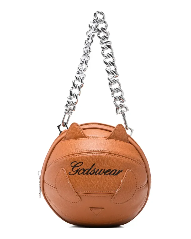 GCDS cat-shape basketball tote bag - Braun Braun