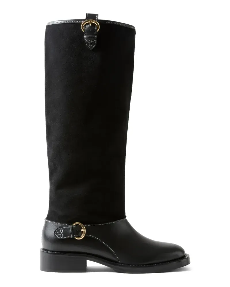 Claudie Pierlot Stiefel mit Schnalle - Schwarz Schwarz