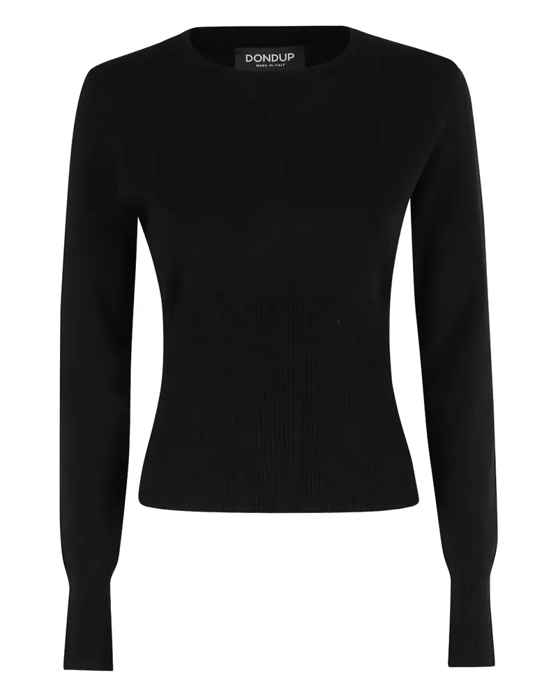 Dondup Gerippter Strickpullover - Schwarz Schwarz