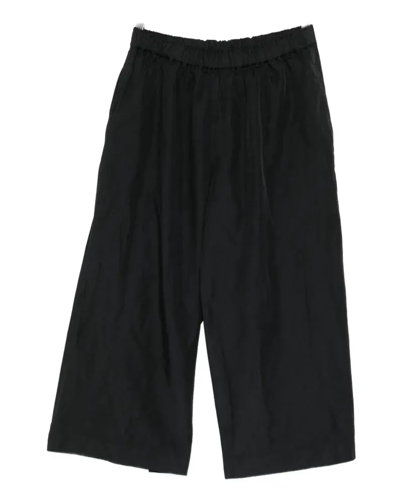 Comme des Garçons elasticated-waist cropped trousers - Schwarz Schwarz