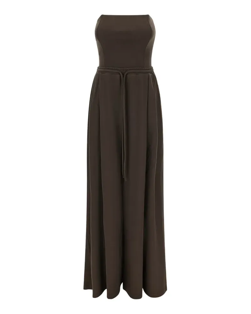 Giovanni Bedin strapless wide-leg jumpsuit - Braun Braun