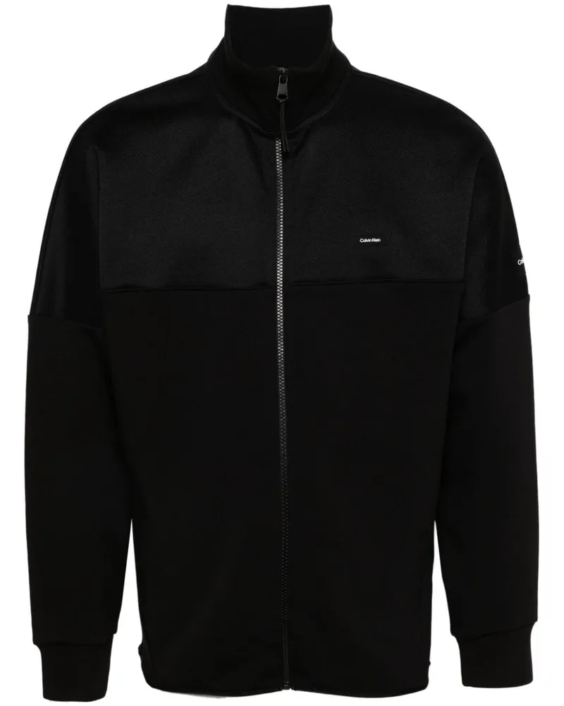 Calvin Klein Sweatshirtjacke mit Logo-Patch Beh
