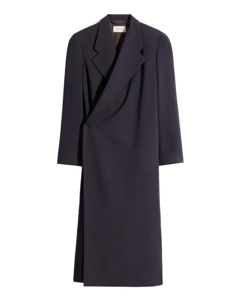 Christophe Lemaire Drapierter Wickelmantel - Schwarz Schwarz