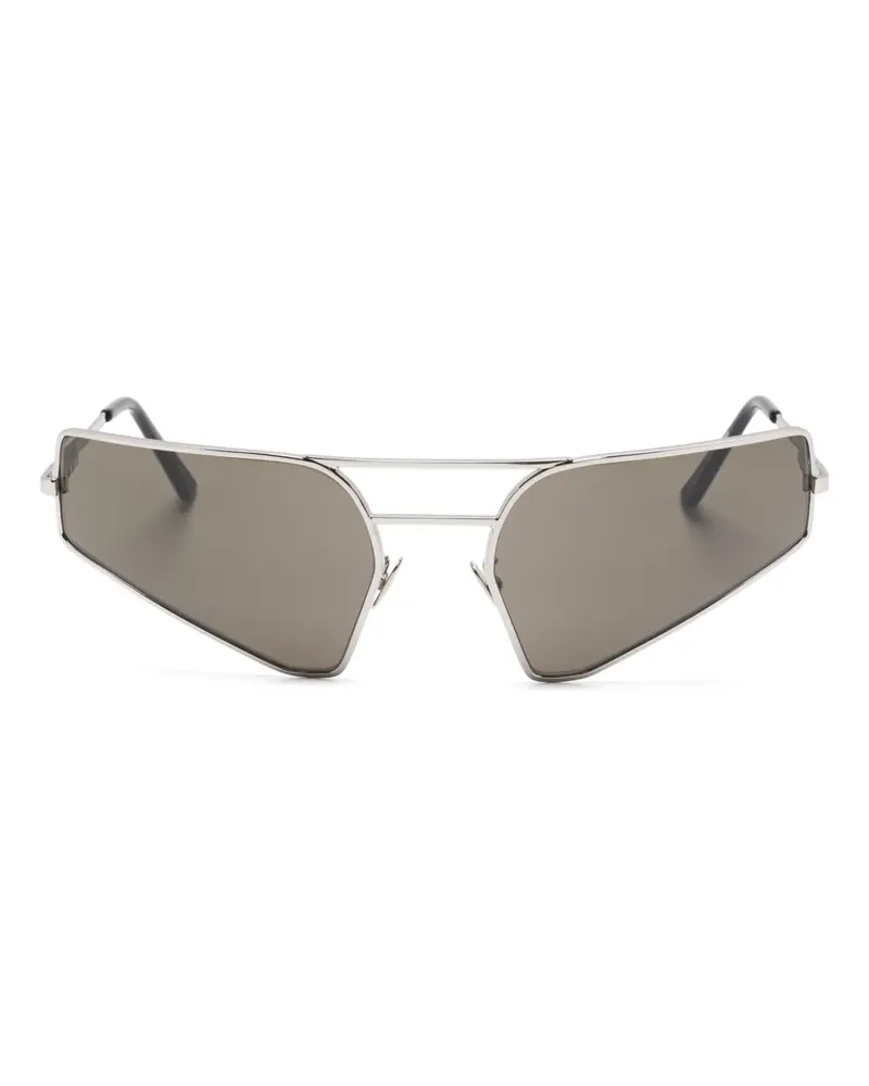 Rick Owens Sonnenbrille mit Oversized-Gestell - Silber Silber