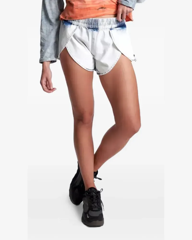 One Teaspoon Brando Runner cotton shorts - Weiß Weiß