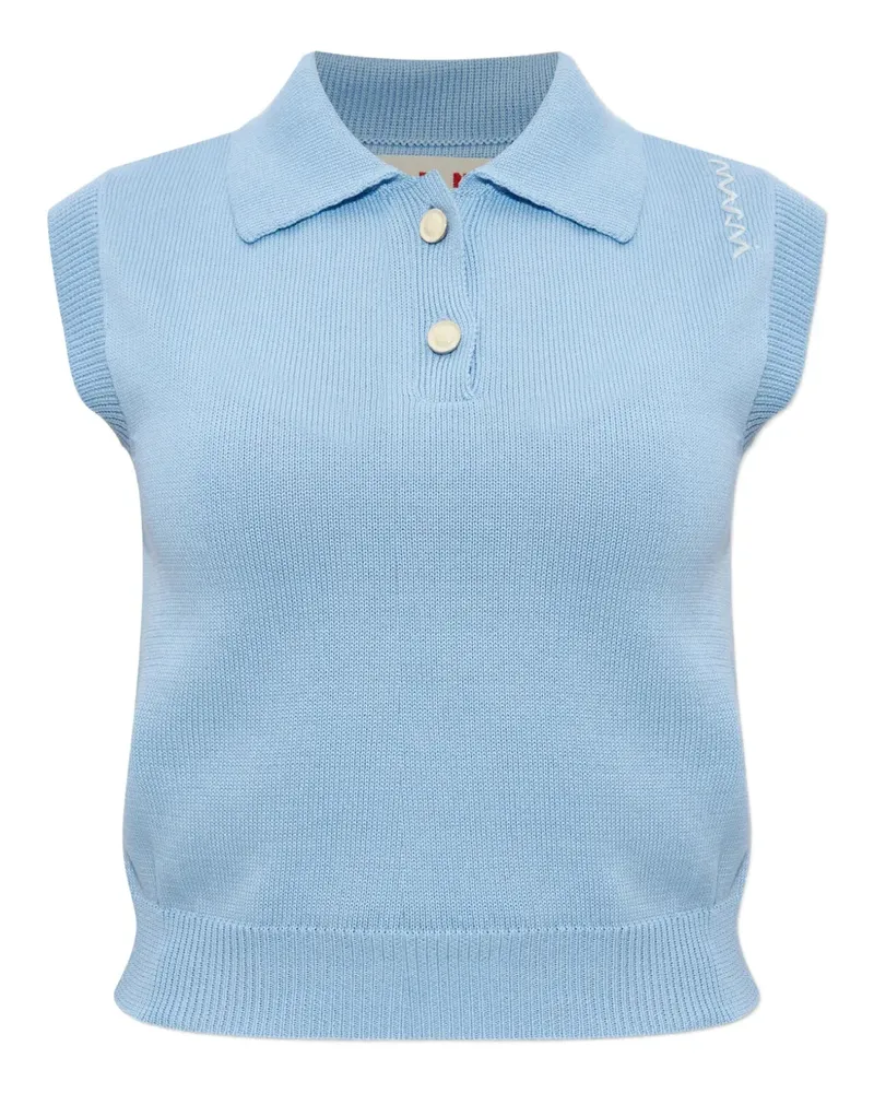 Marni Klassisches Poloshirt - Blau Blau