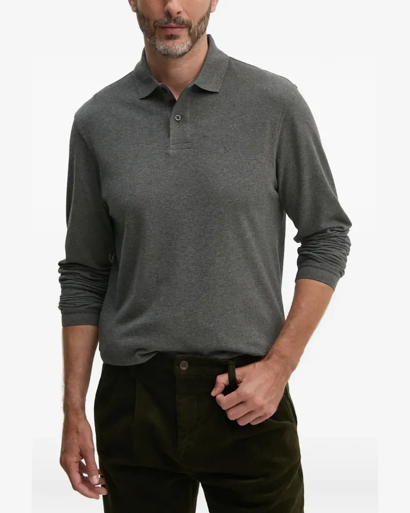 Barbour Poloshirt mit langen Ärmeln - Grau Grau