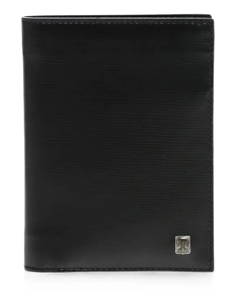 Corneliani logo-plaque bifold wallet - Schwarz Schwarz