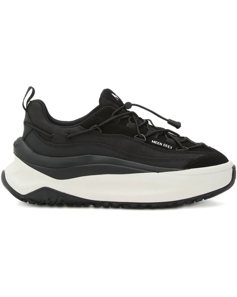 Moon Boot Sneakers mit Logo-Applikation - Schwarz Schwarz