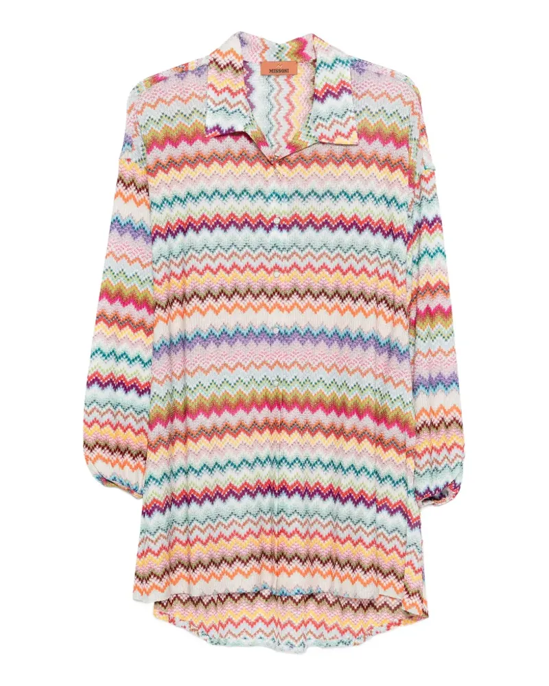 Missoni Hemd mit Zickzackmuster - Weiß Weiß