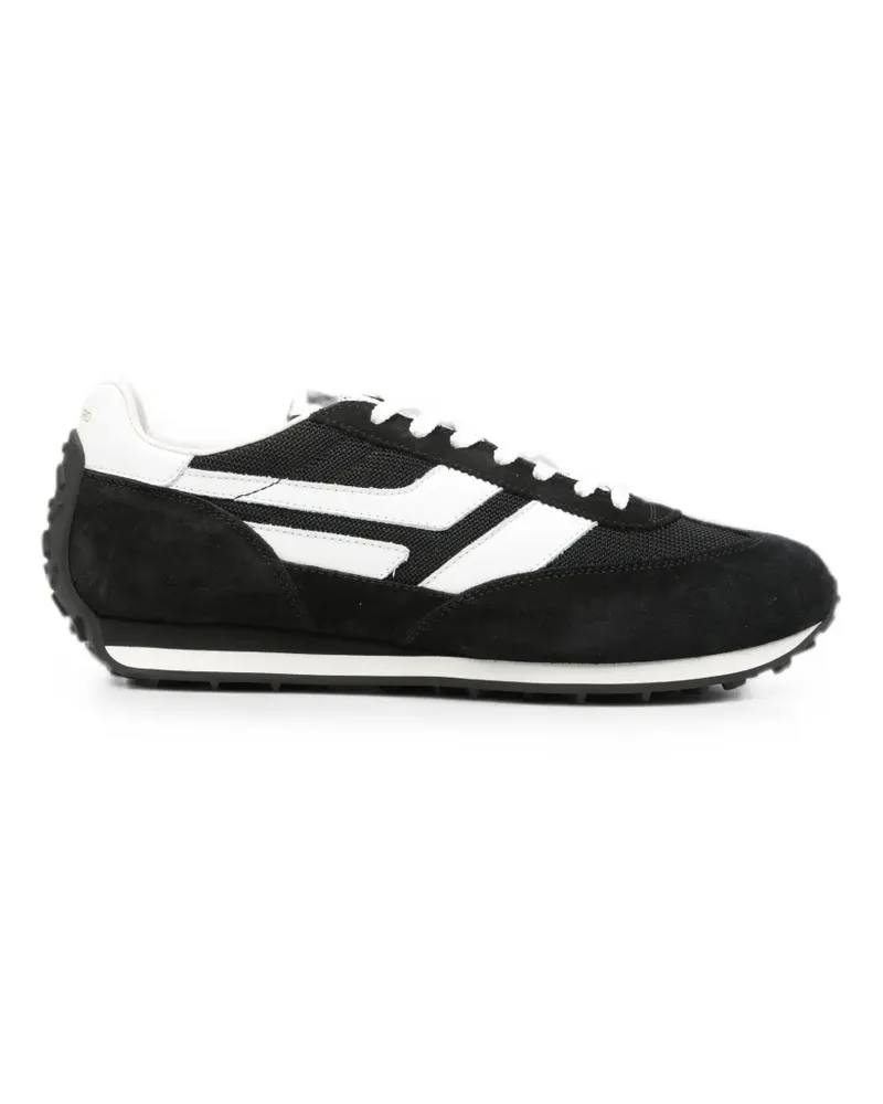 Tom Ford logo-patch panelled sneakers - Schwarz Schwarz