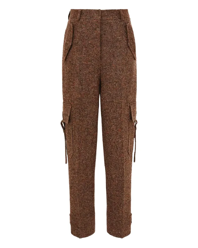 Zimmermann Illustration Hose aus Tweed - Braun Braun