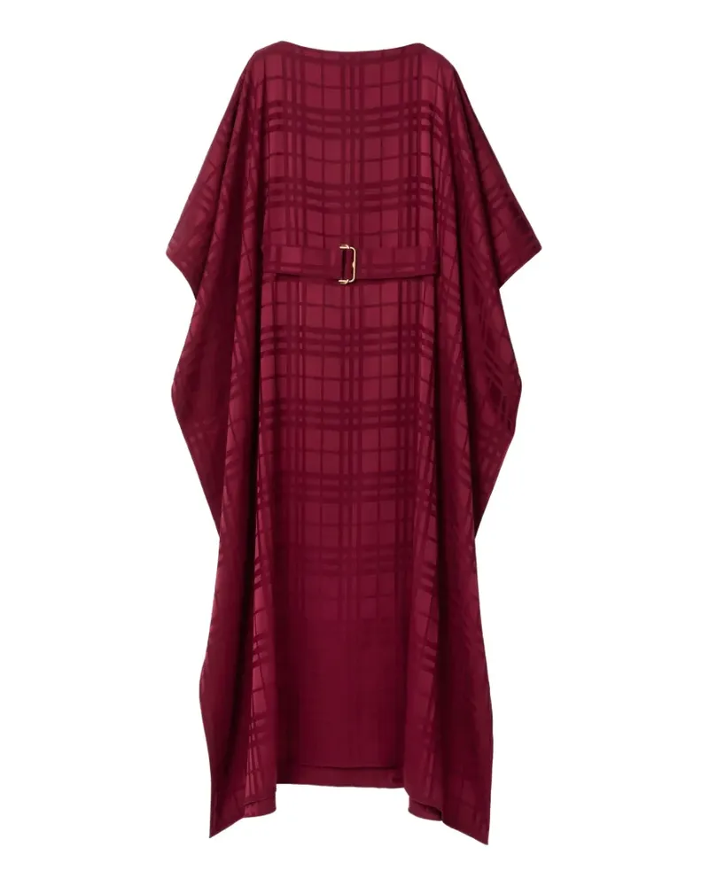 Burberry check buckle silk maxi dress - Rot Rot