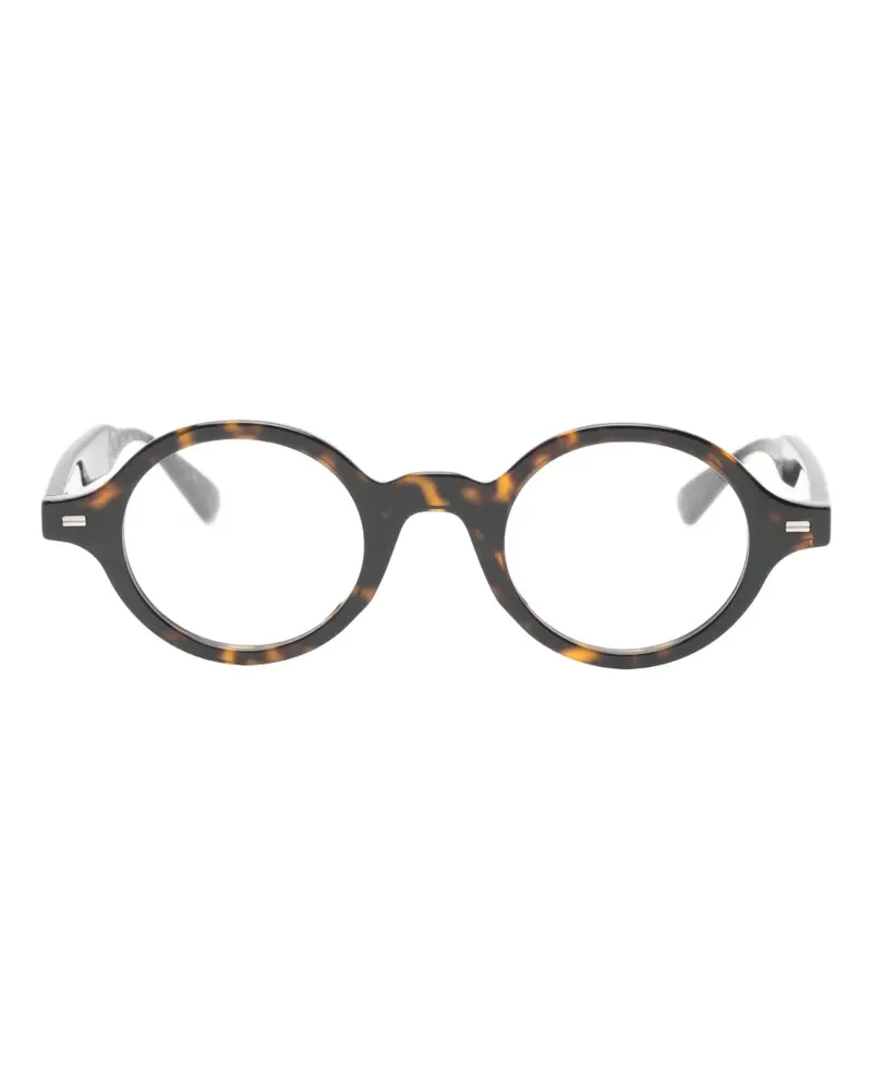 Kenzo Weave Brille mit rundem Gestell - Braun Braun