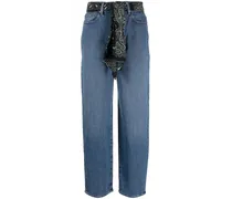 Jeans mit Bandana-Gürtel