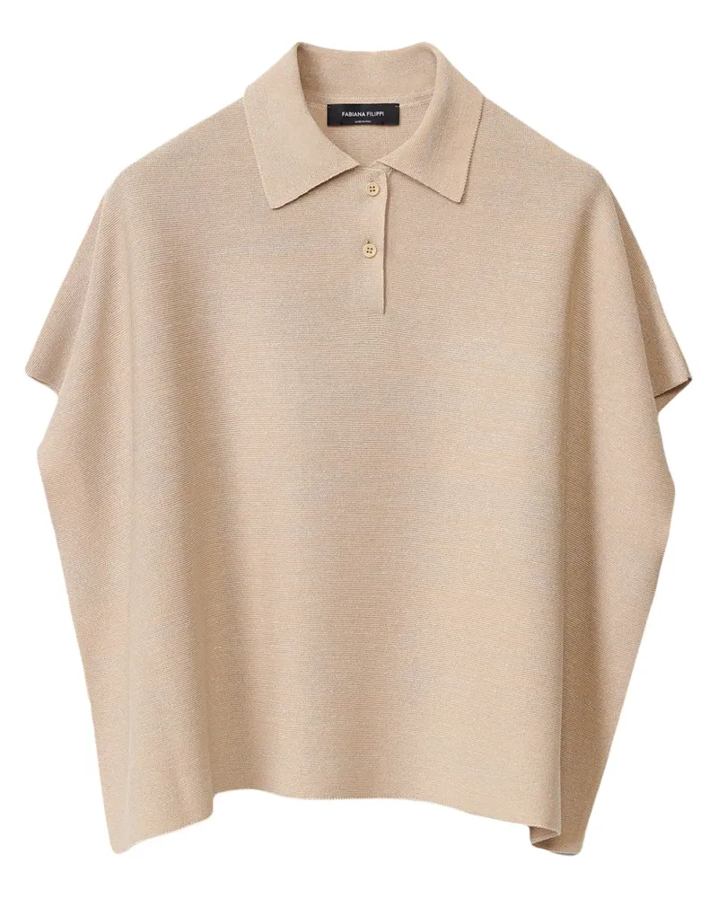 Fabiana Filippi Kurzärmeliges Poloshirt - Nude Nude