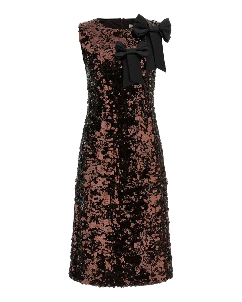 Ganni sequins bow midi dress - Braun Braun