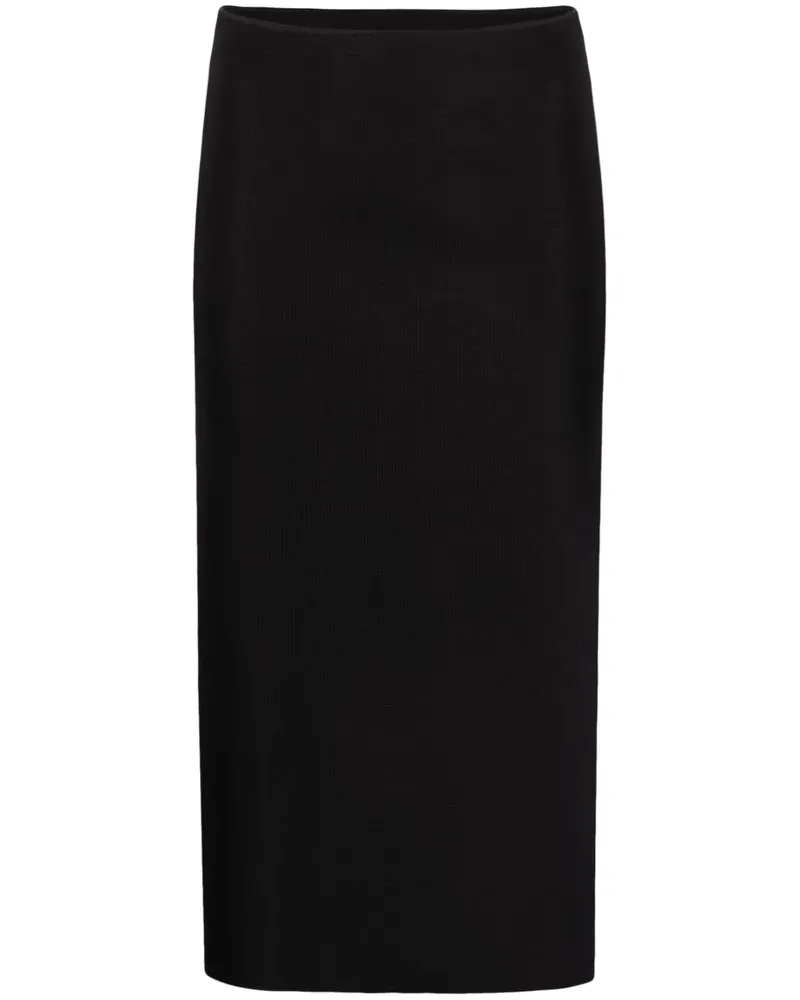 Tom Ford Midirock mit hohem Bund - Schwarz Schwarz