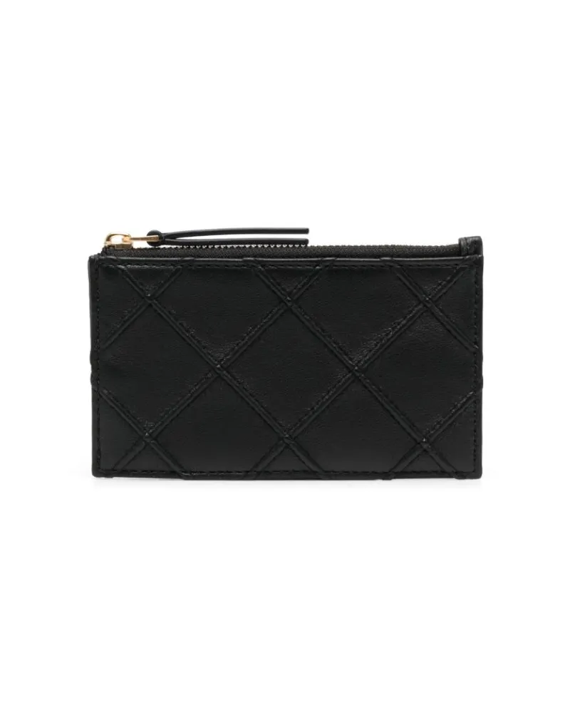 Tory Burch Fleming Kartenetui mit Reissverschluss - Schwarz Schwarz