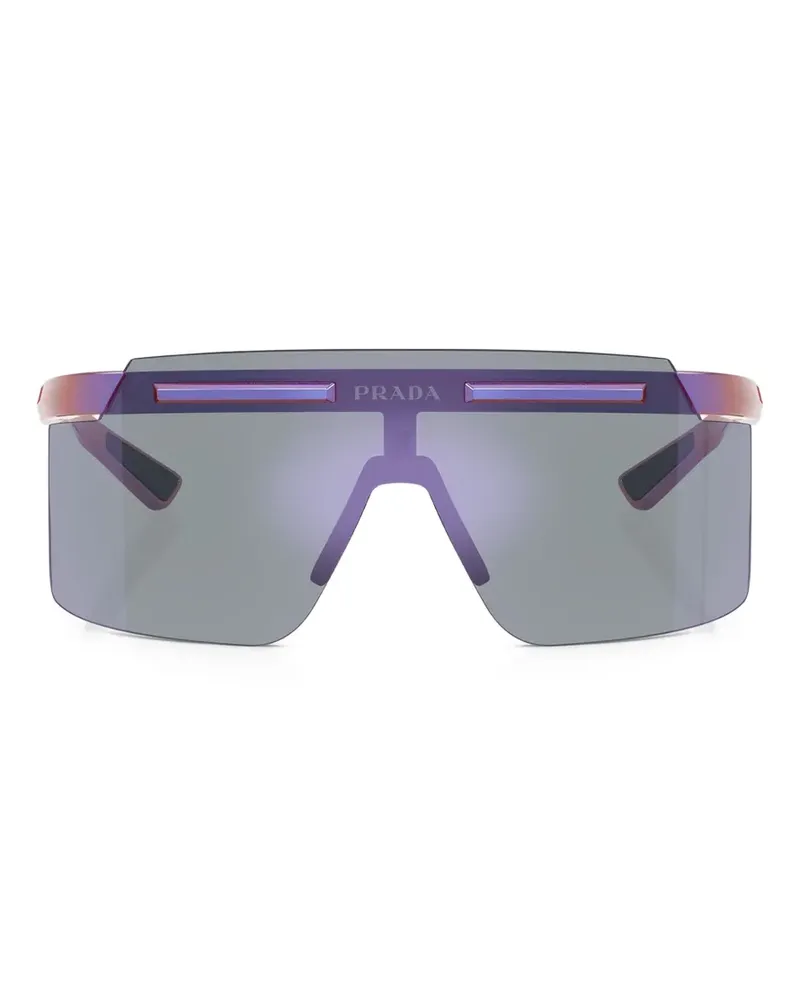Prada Sonnenbrille mit Shield-Gestell - Violett Violett