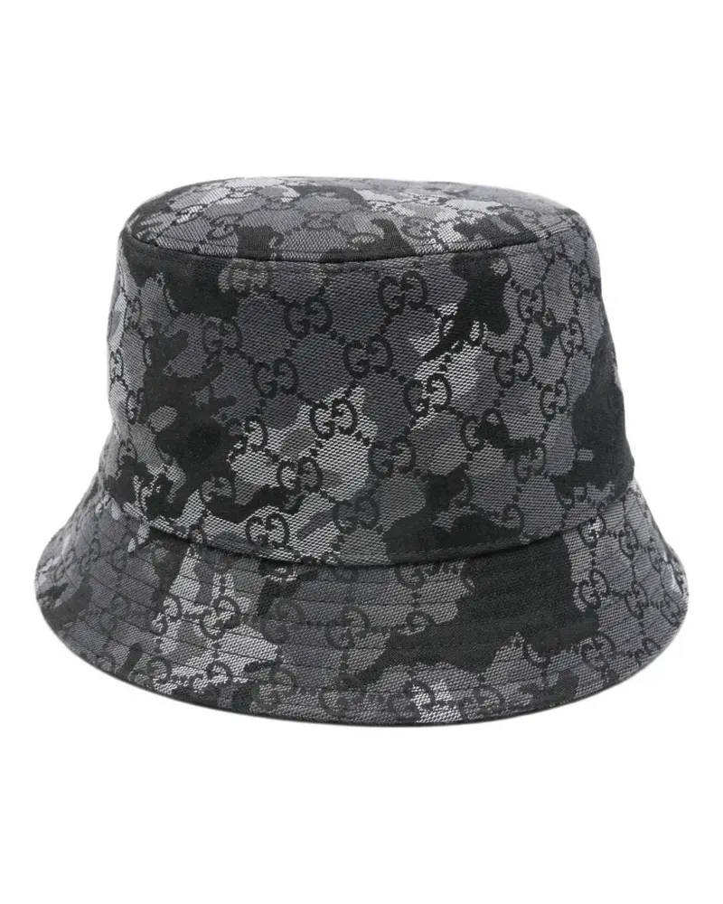 Gucci GG Fischerhut mit Camouflagemuster - Grau Grau