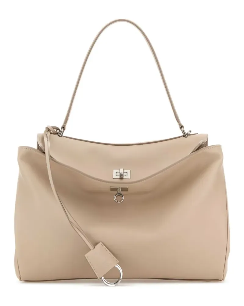 Balenciaga Mittelgroße Rodeo Tote Bag - Nude Nude