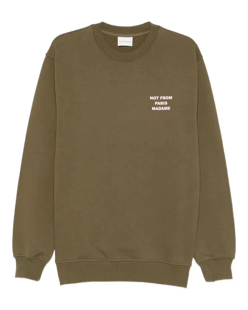 Drôle de Monsieur Sweatshirt mit rundem Ausschnitt - Grün Grün