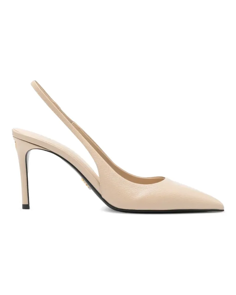 Prada Pumps mit Absatz aus Kalbsleder - Nude Nude
