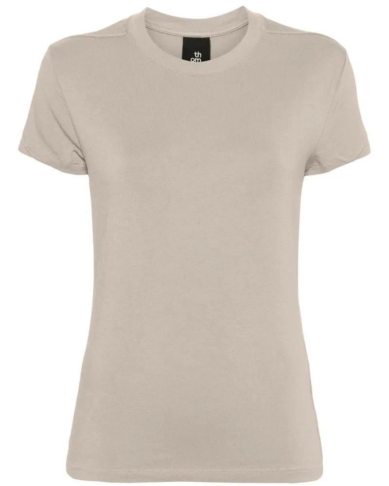 THOM KROM Worked T-Shirt - Grau Grau