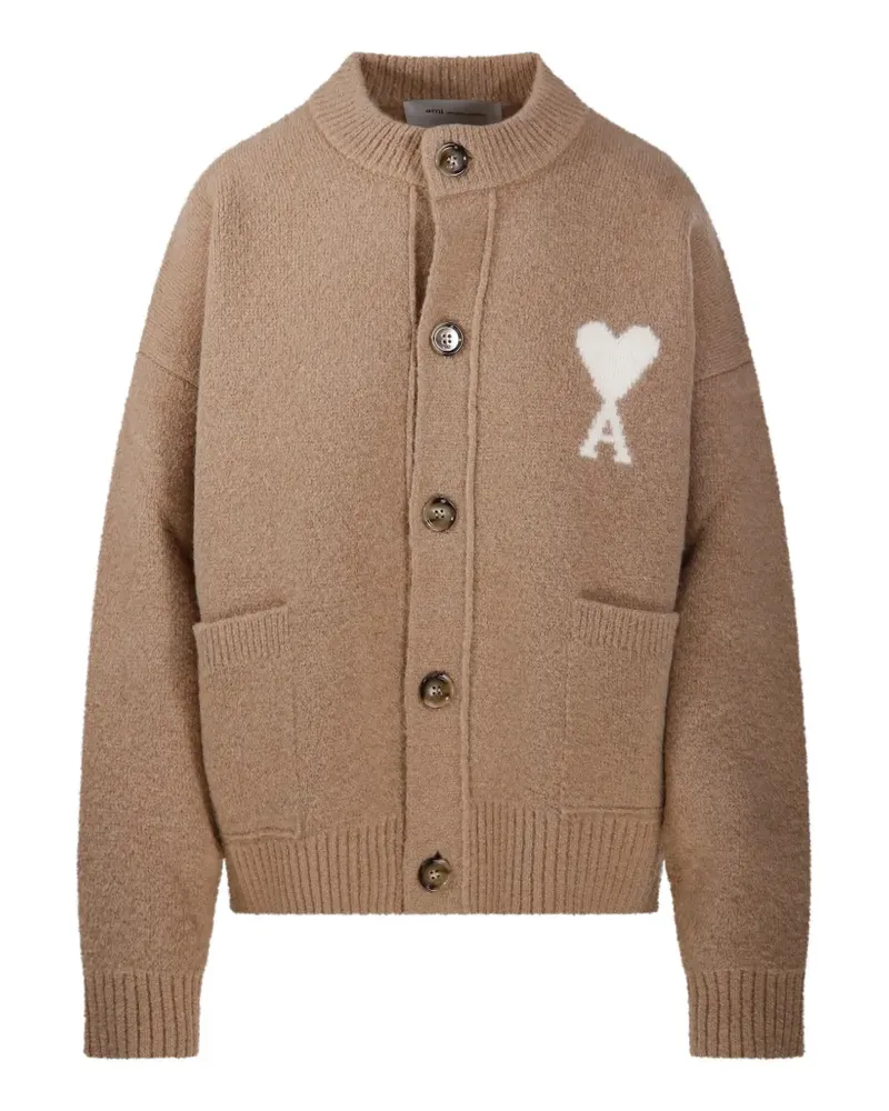 AMI Paris Ami de Coeur cardigan - Nude Nude